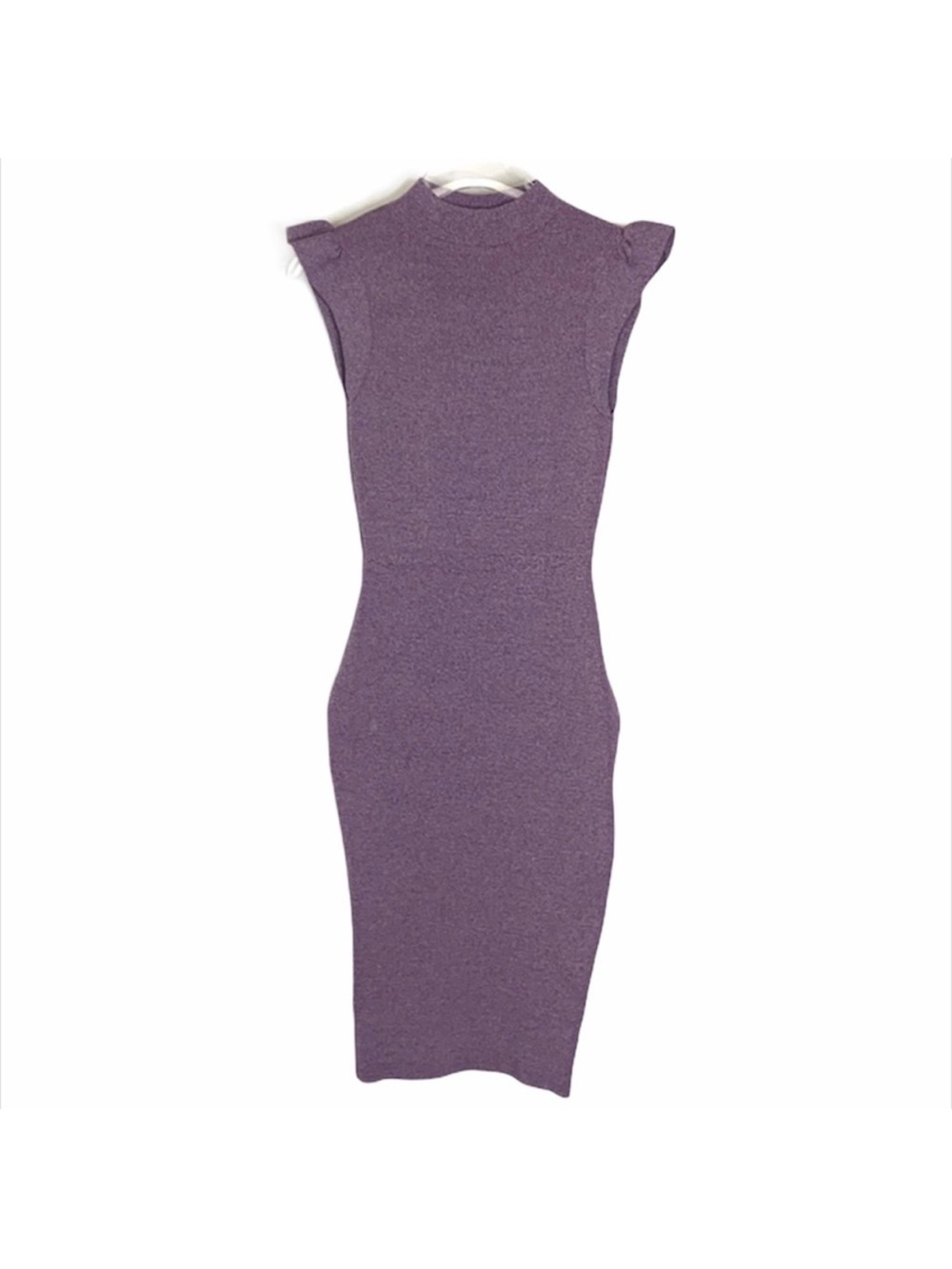 Wow Couture Purple Flutter Sleeve Bandage Dress Size S